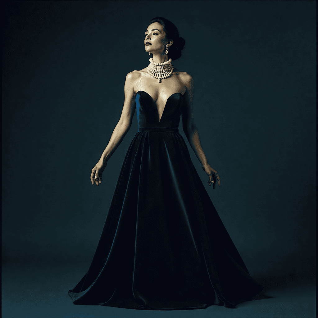 Elegant evening wear selection for special event